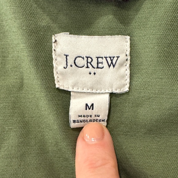 J. Crew Black Utility Jacket with Gold Buttons - Picture 6 of 8